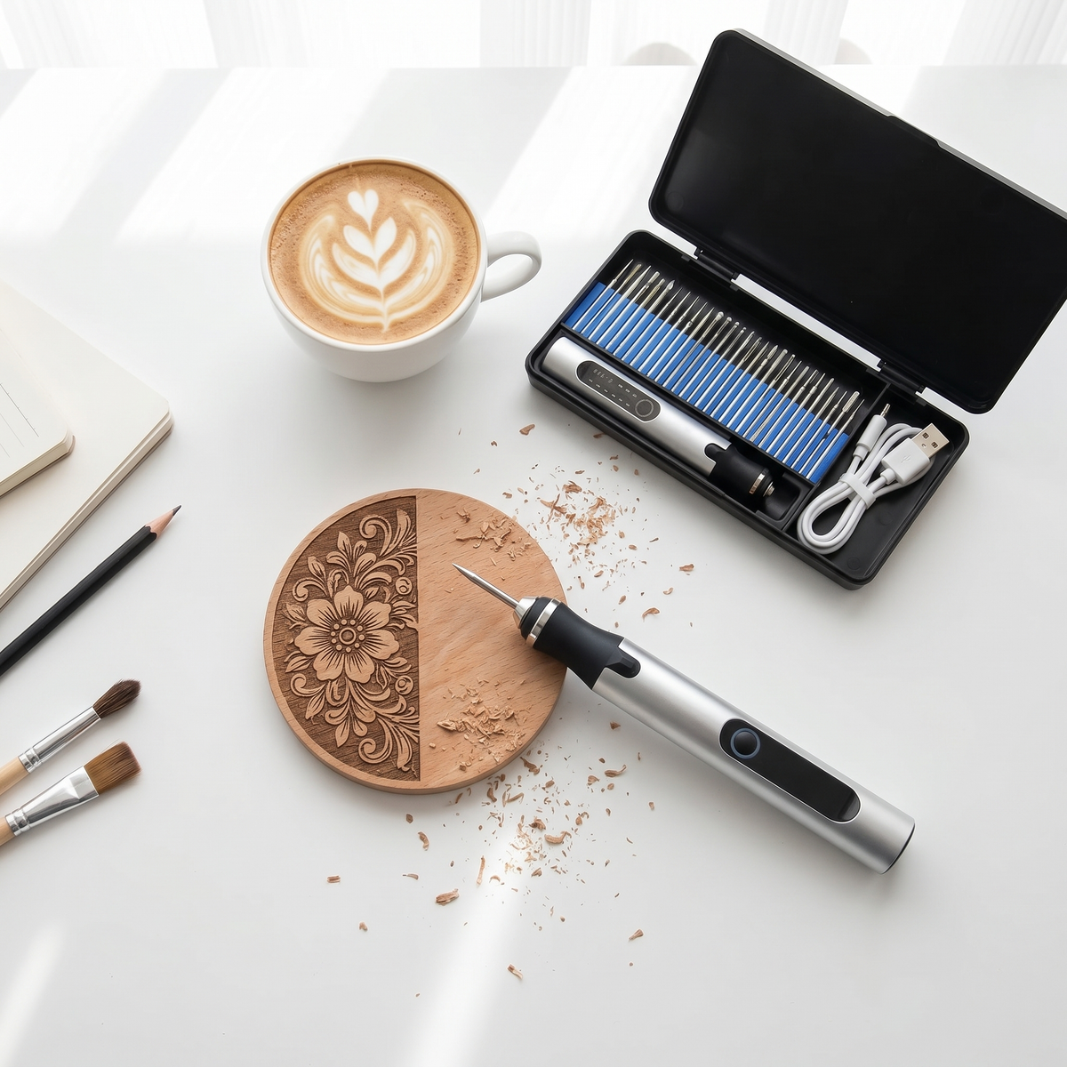 Cordless Engraving Pen — 3-Speed Kit with 30 Accessories