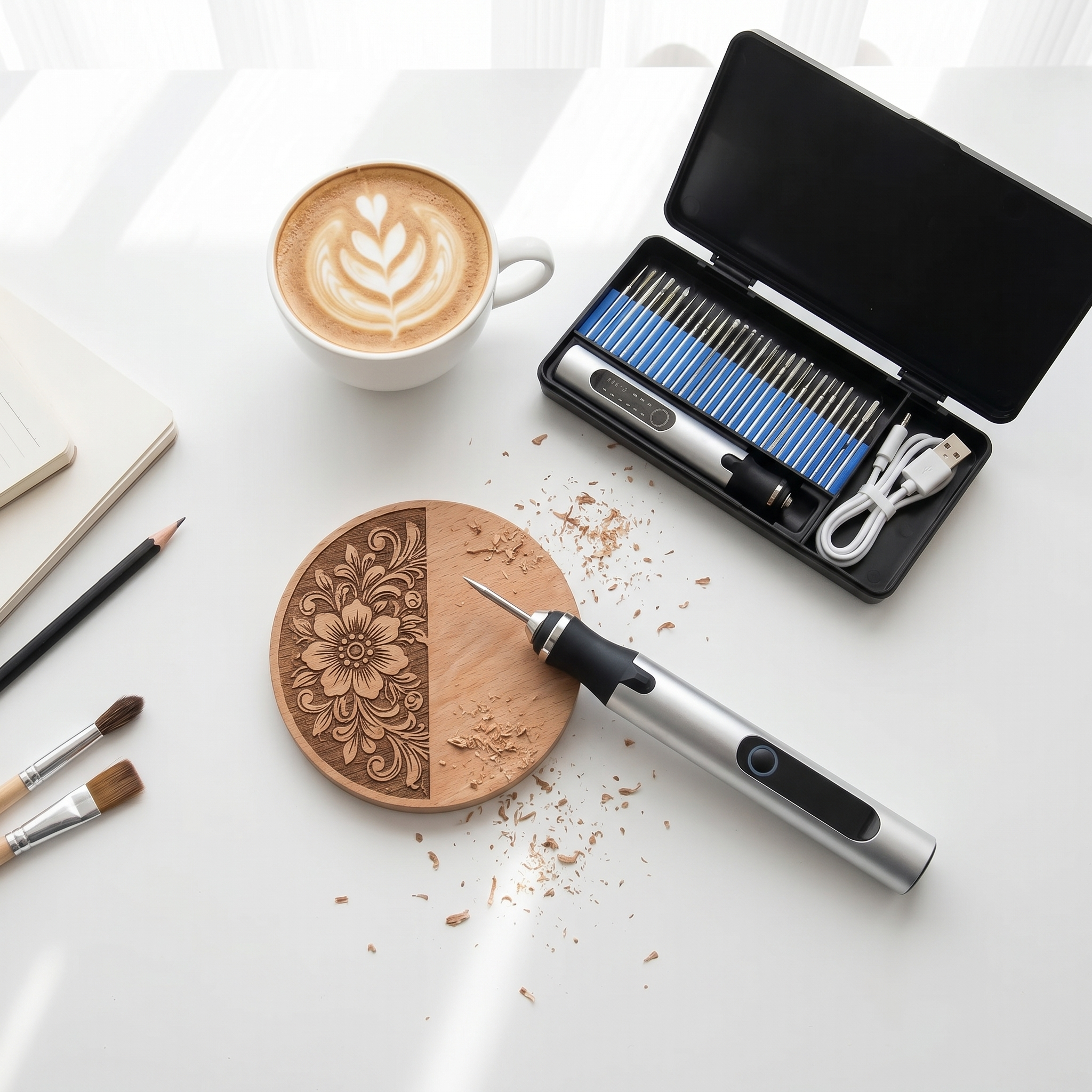 Cordless Engraving Pen — 3-Speed Kit with 30 Accessories